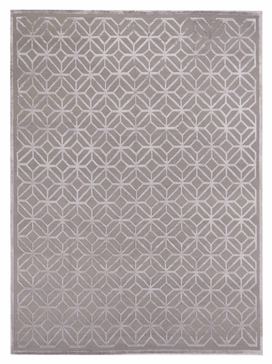 Siena Tibetino 124229 Gray Contemporary Hand Knotted Rug