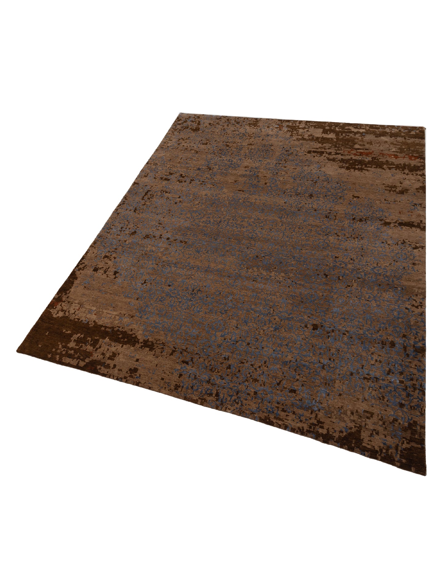 Siena Tibetino 124311 Brown  Contemporary Hand Knotted Rug