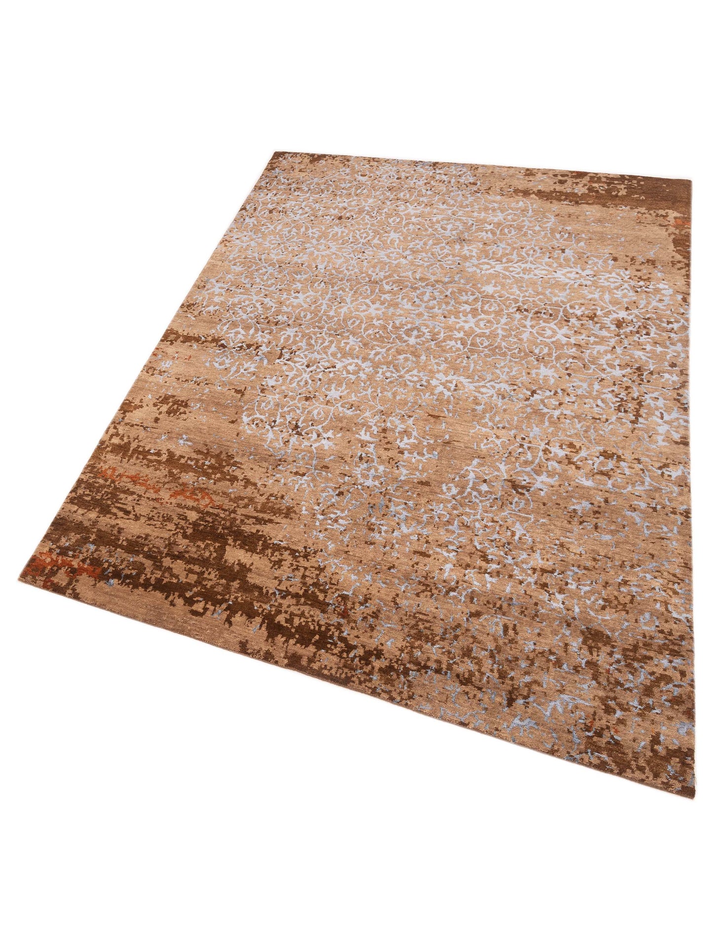 Siena Tibetino 124327 Brown  Contemporary Hand Knotted Rug