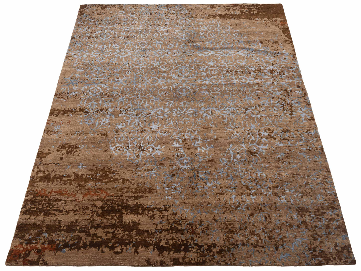 Siena Tibetino 124327 Brown  Contemporary Hand Knotted Rug