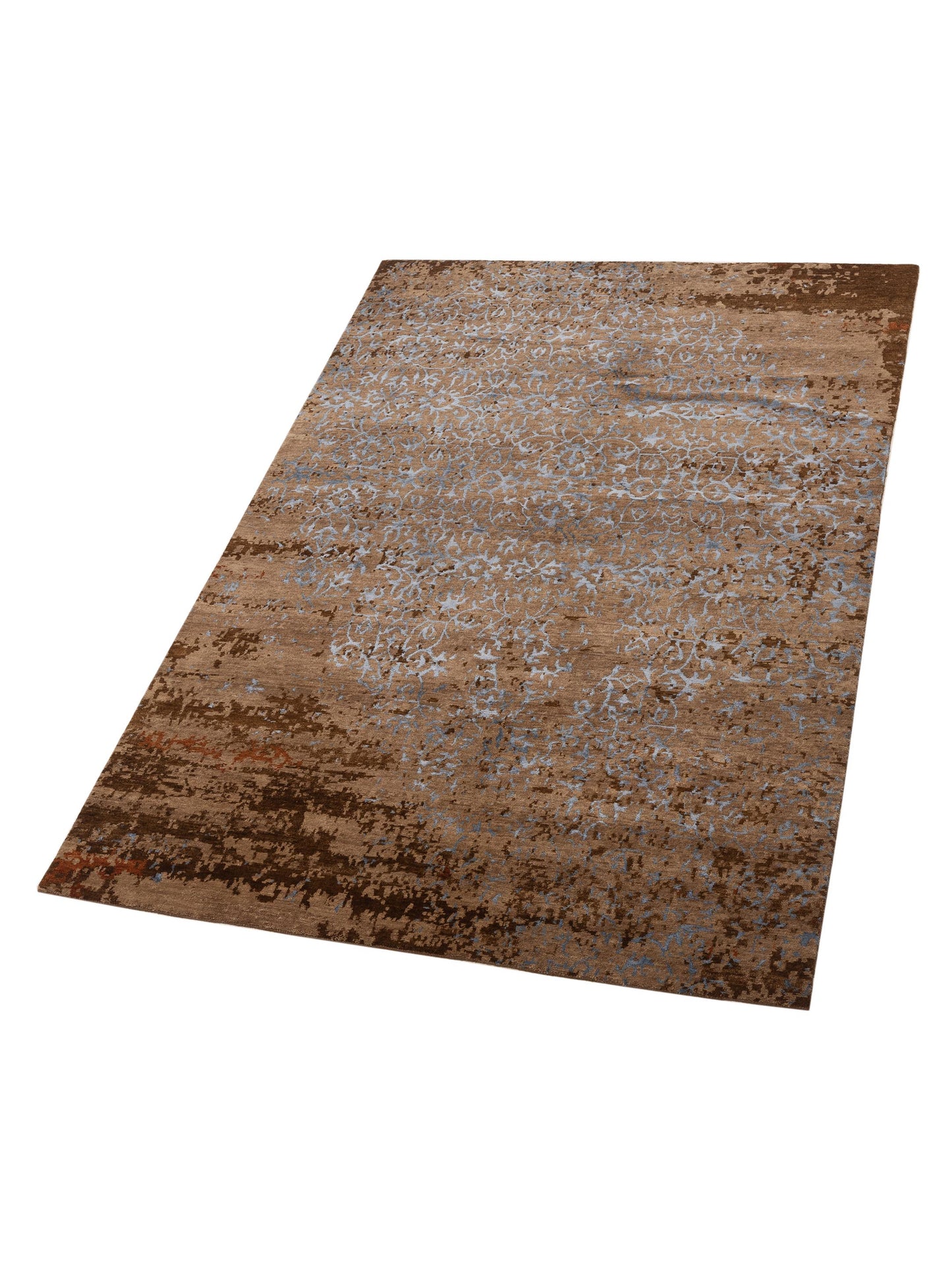 Siena Tibetino 124327 Brown  Contemporary Hand Knotted Rug