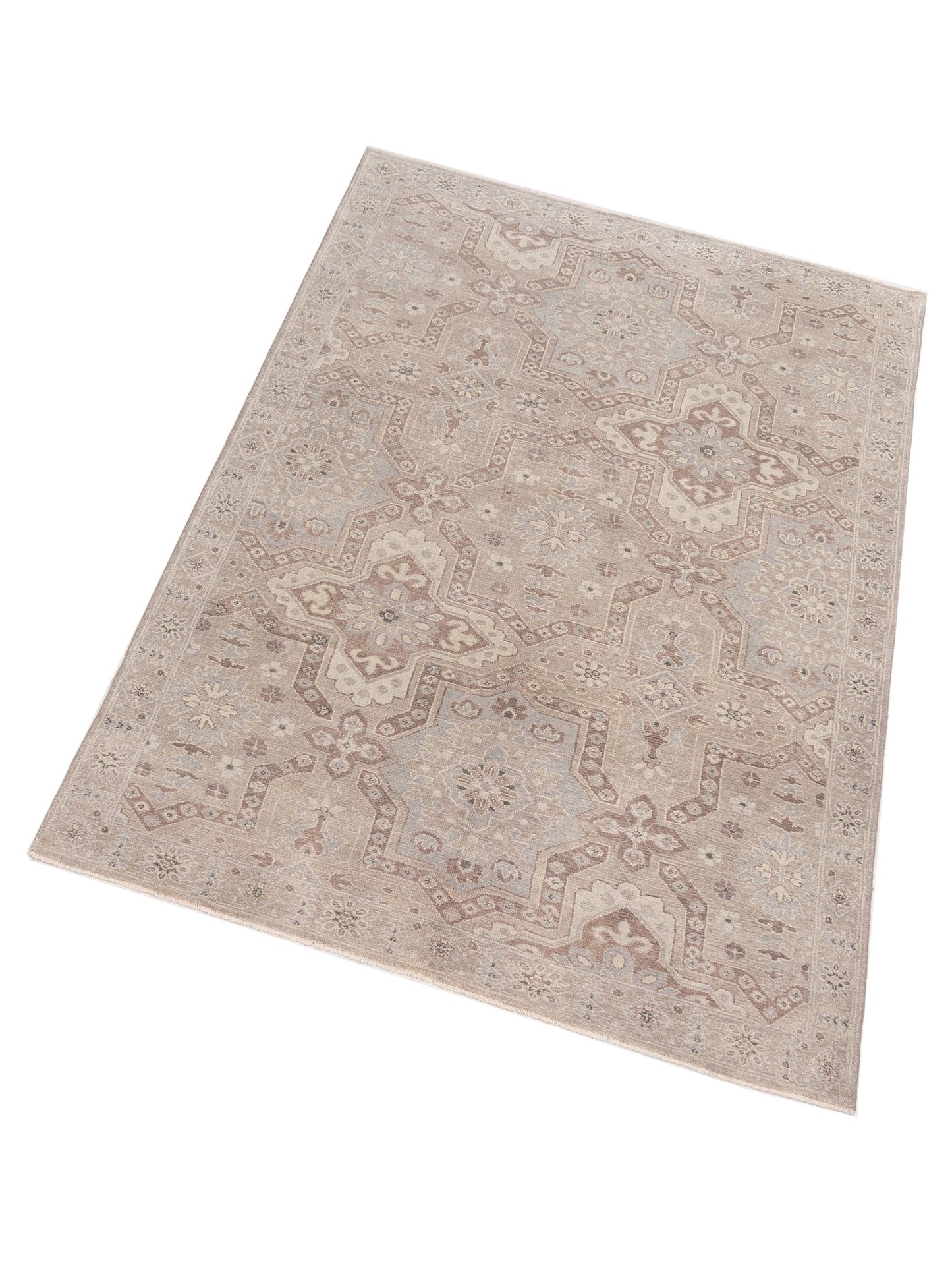 Rajpur Andalusia 124336 Brown Brown Transitional Hand Knotted Rug