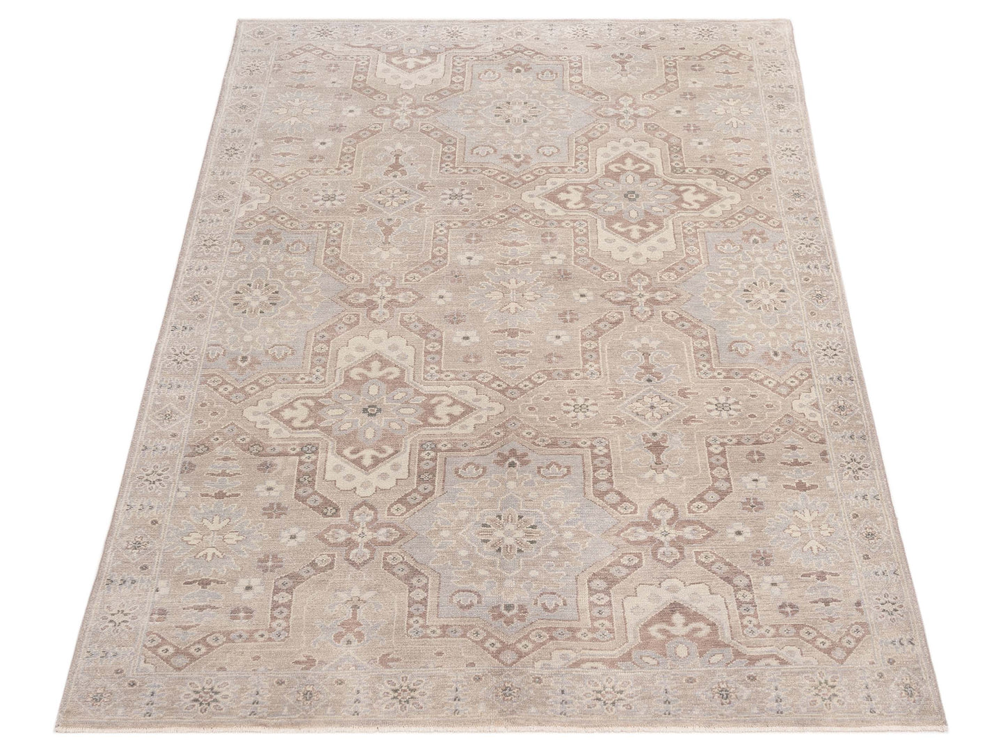 Rajpur Andalusia 124336 Brown Brown Transitional Hand Knotted Rug