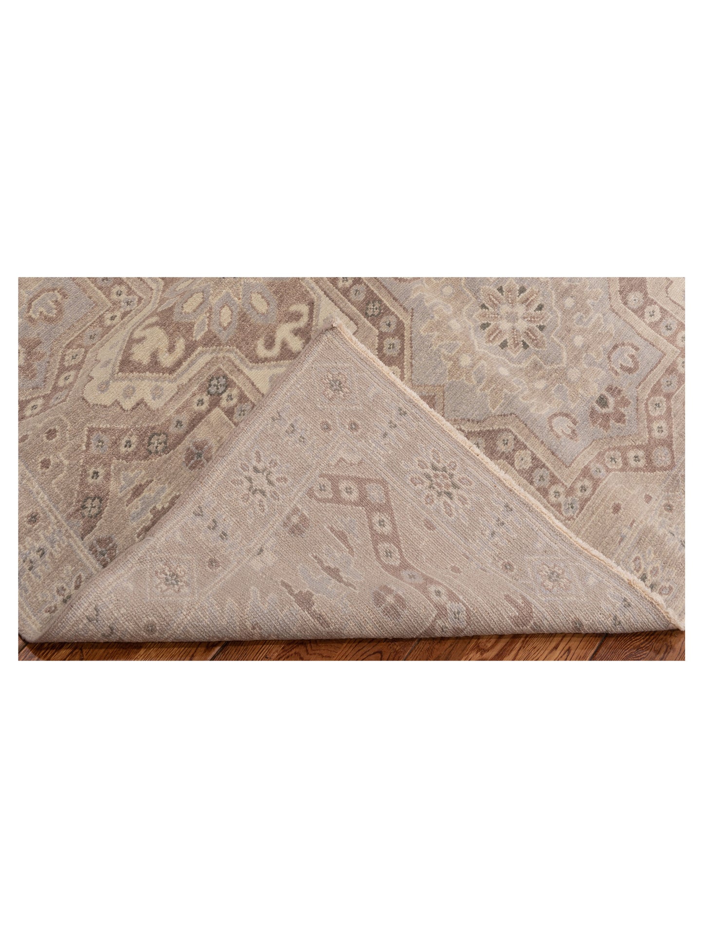 Rajpur Andalusia 124336 Brown Brown Transitional Hand Knotted Rug