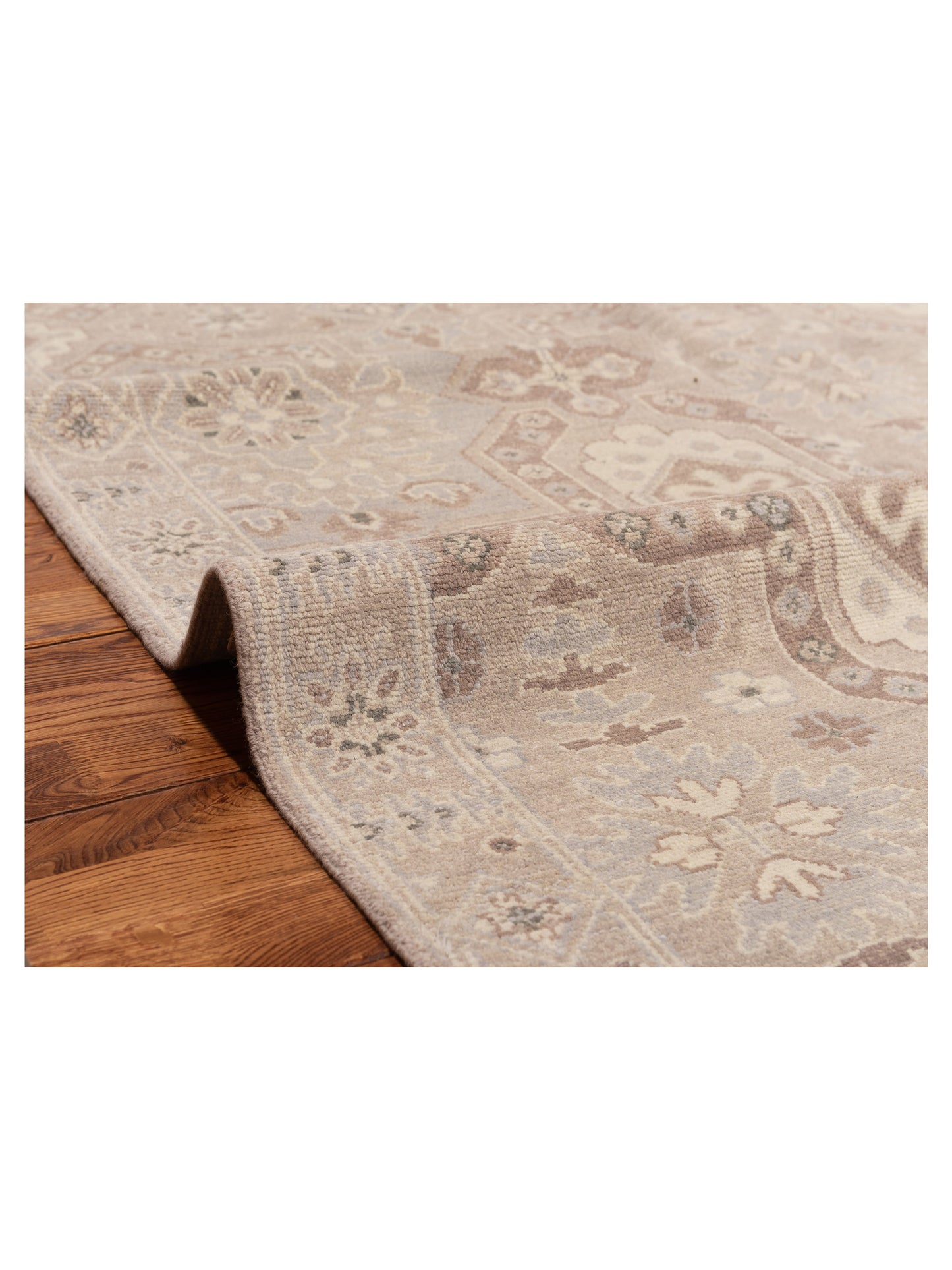 Rajpur Andalusia 124336 Brown Brown Transitional Hand Knotted Rug