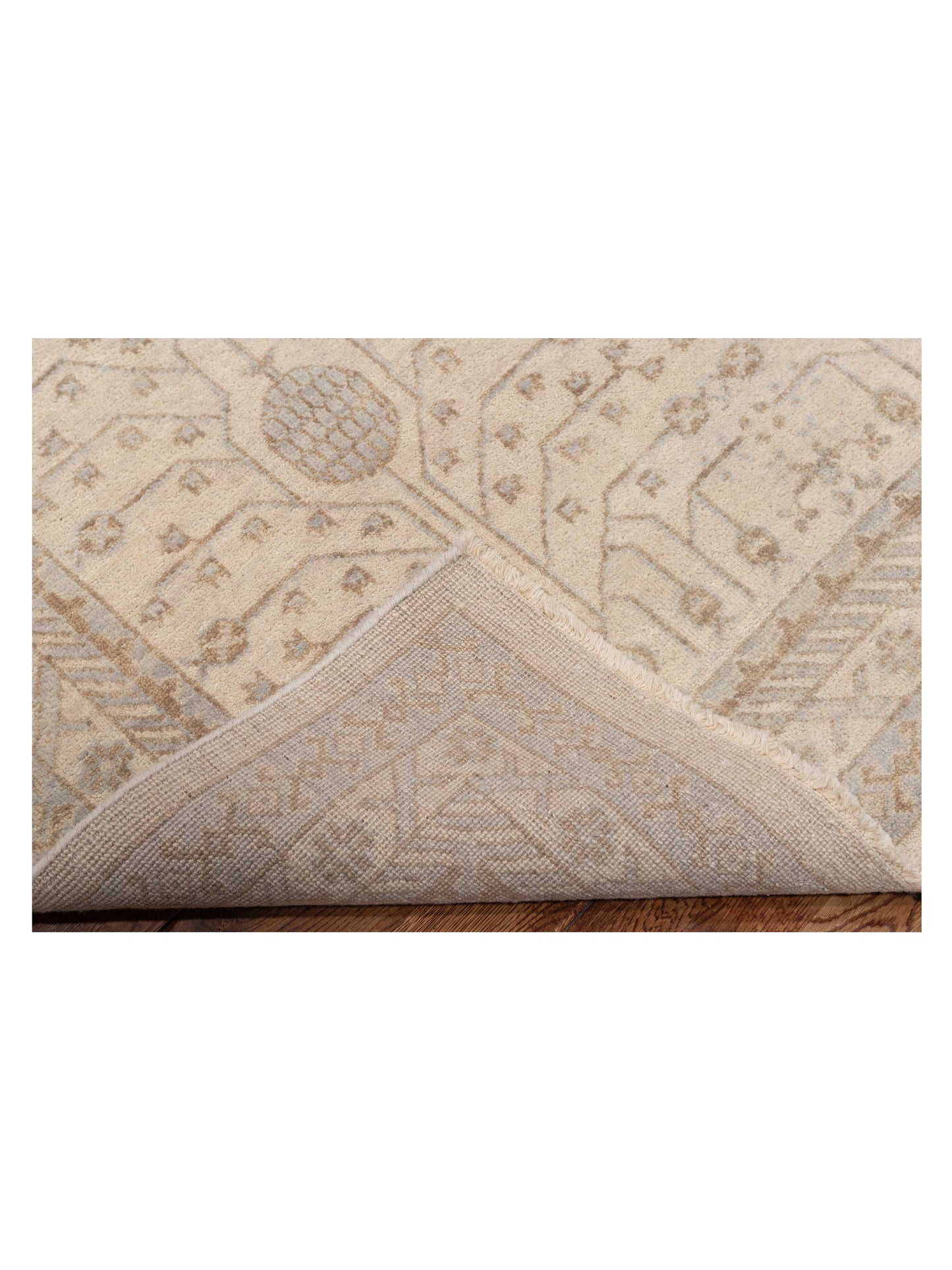 Rajpur Stella 124381 Ivory Ivory Transitional Hand Knotted Rug