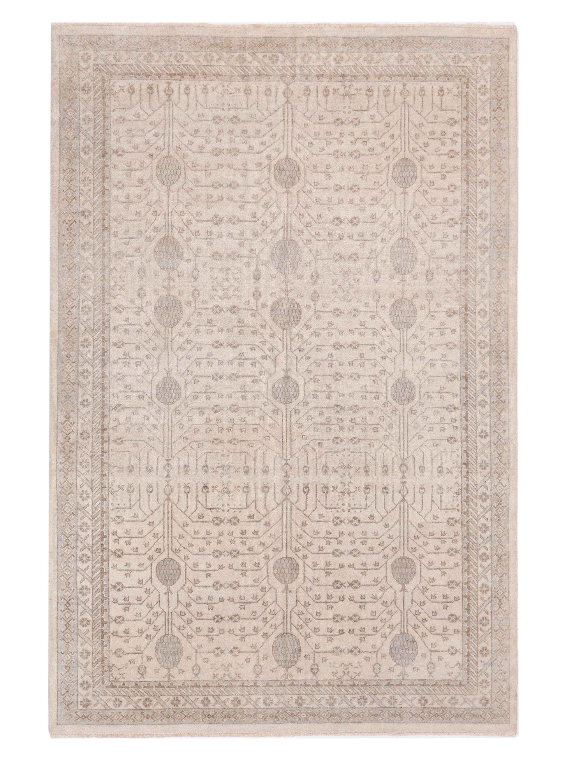 Rajpur Stella 124381 Ivory Transitional Hand Knotted Rug