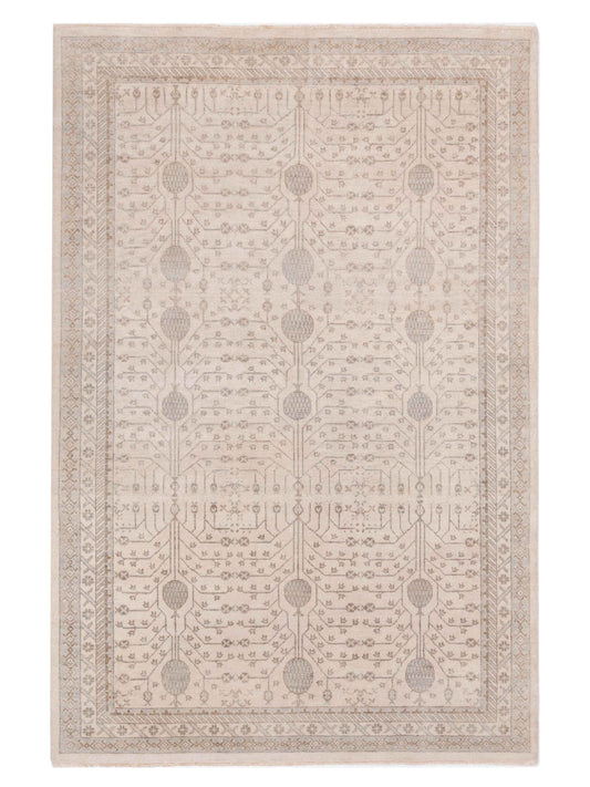 Rajpur Stella 124381 Ivory Transitional Hand Knotted Rug