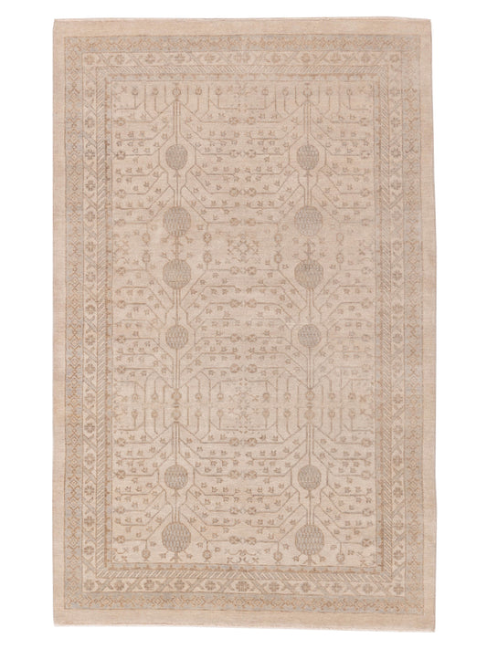 Rajpur Stella 124382 Ivory Transitional Hand Knotted Rug