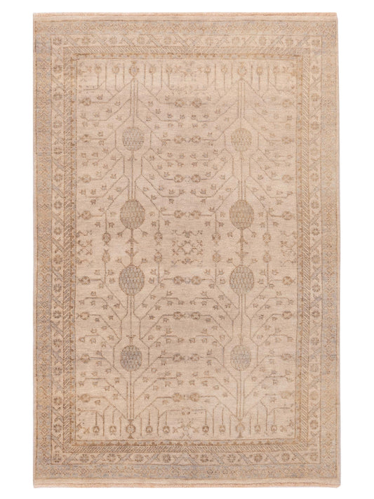 Rajpur Stella 124386 Ivory Transitional Hand Knotted Rug