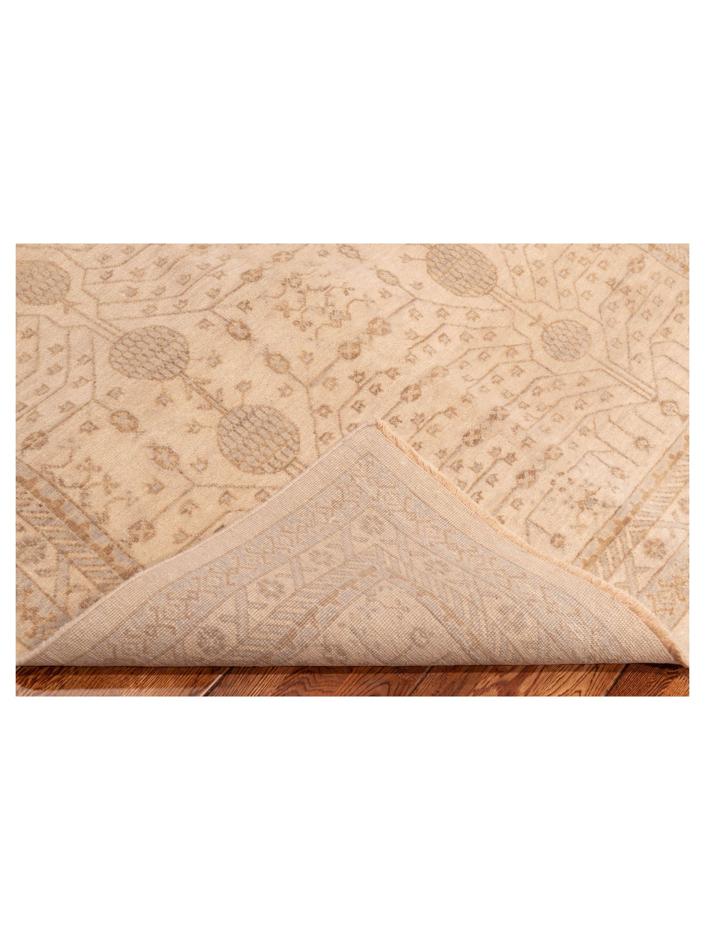 Rajpur Stella 124388 Ivory Cream Transitional Hand Knotted Rug