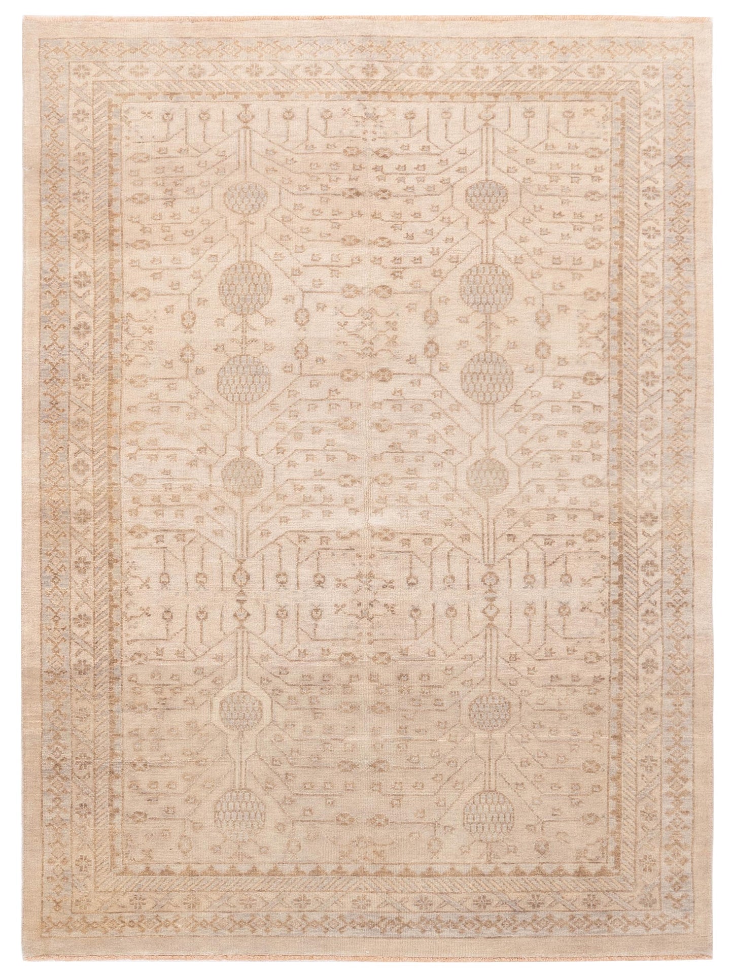 Rajpur Stella 124388 Ivory Transitional Hand Knotted Rug