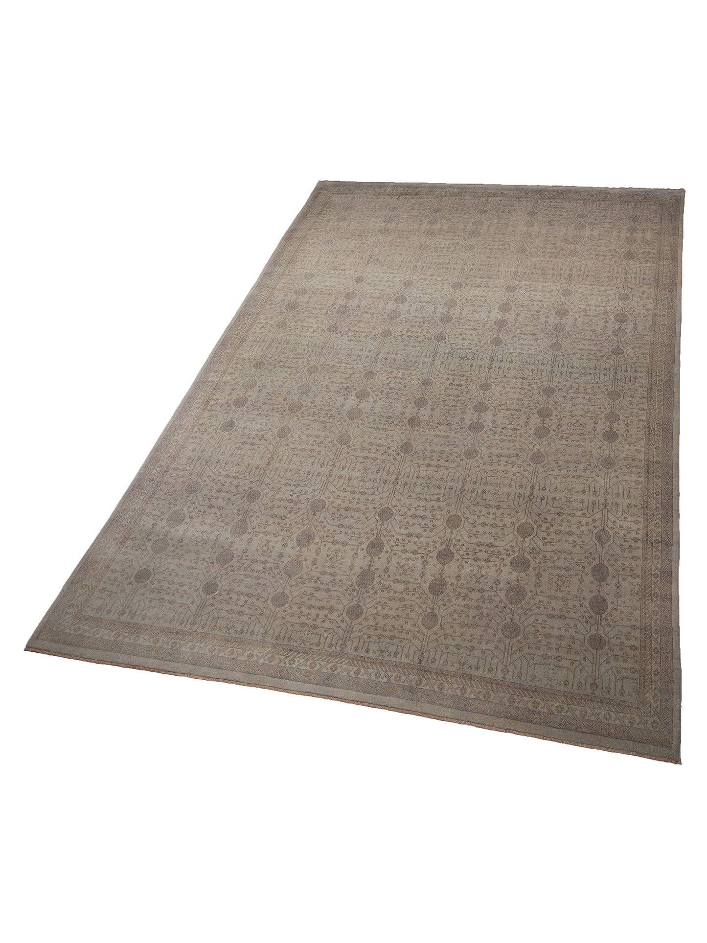 Rajpur Stella 124401 Ivory Ivory Transitional Hand Knotted Rug