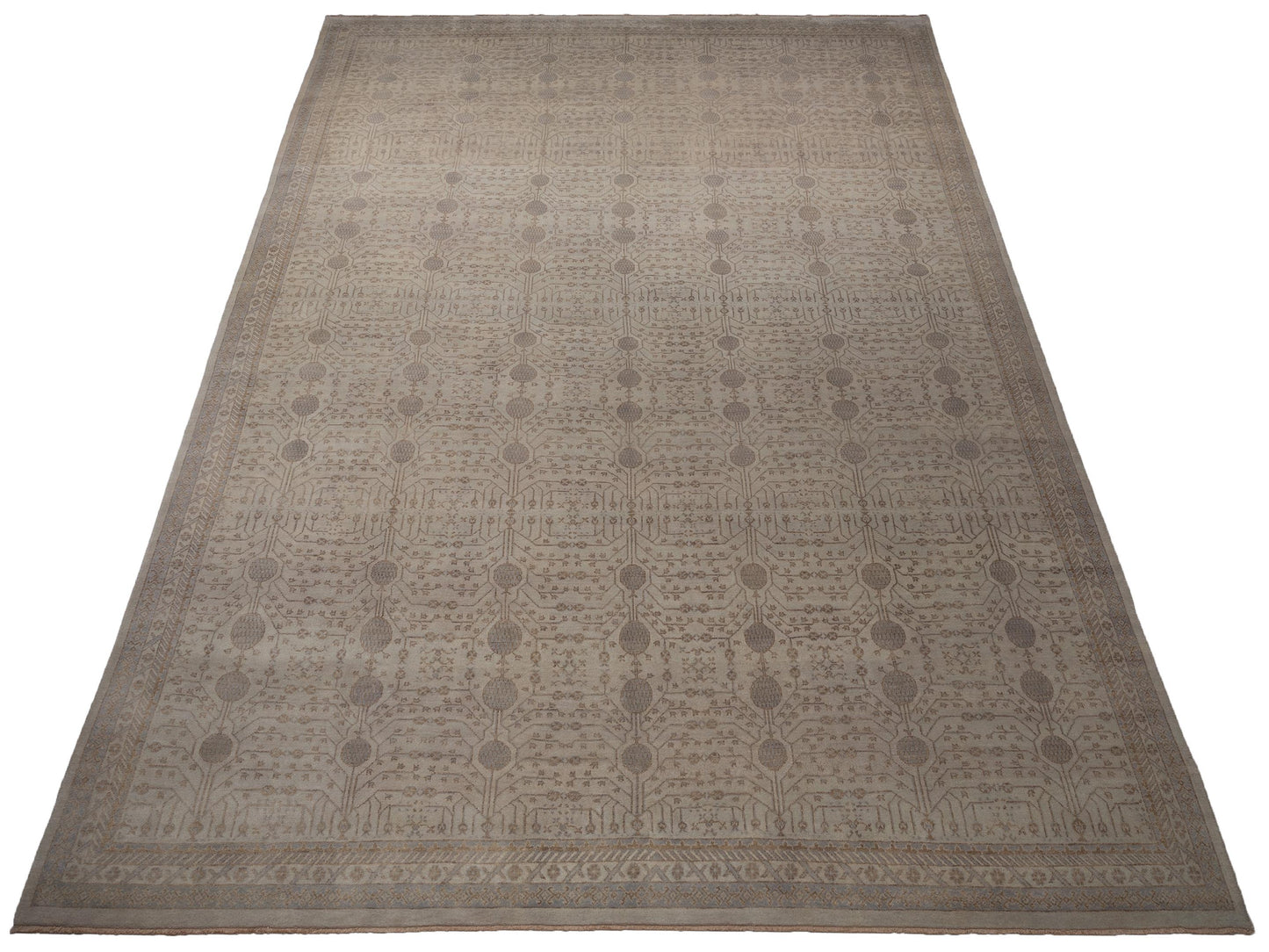 Rajpur Stella 124401 Ivory Ivory Transitional Hand Knotted Rug