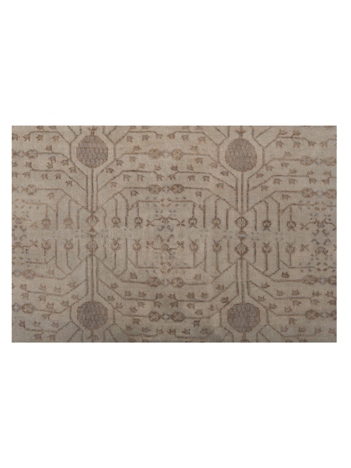 Rajpur Stella 124401 Ivory Ivory Transitional Hand Knotted Rug