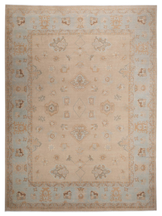 Rajpur Oushak Shah 124404 Cream Traditional Hand Knotted Rug