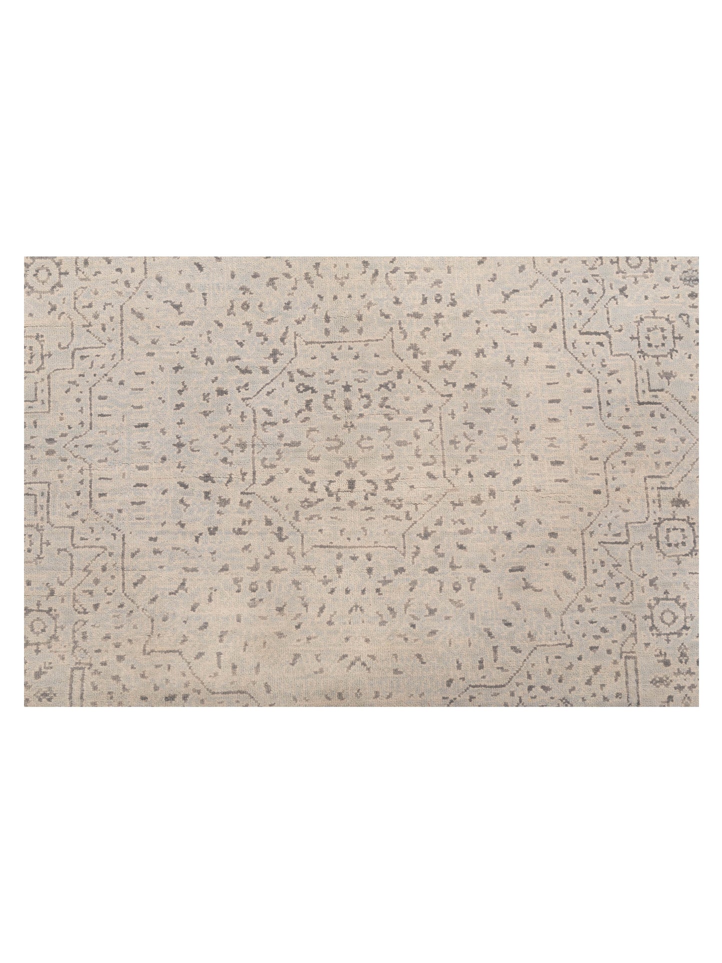 Nomad Laila 125077 Silver Silver Transitional Hand Knotted Rug