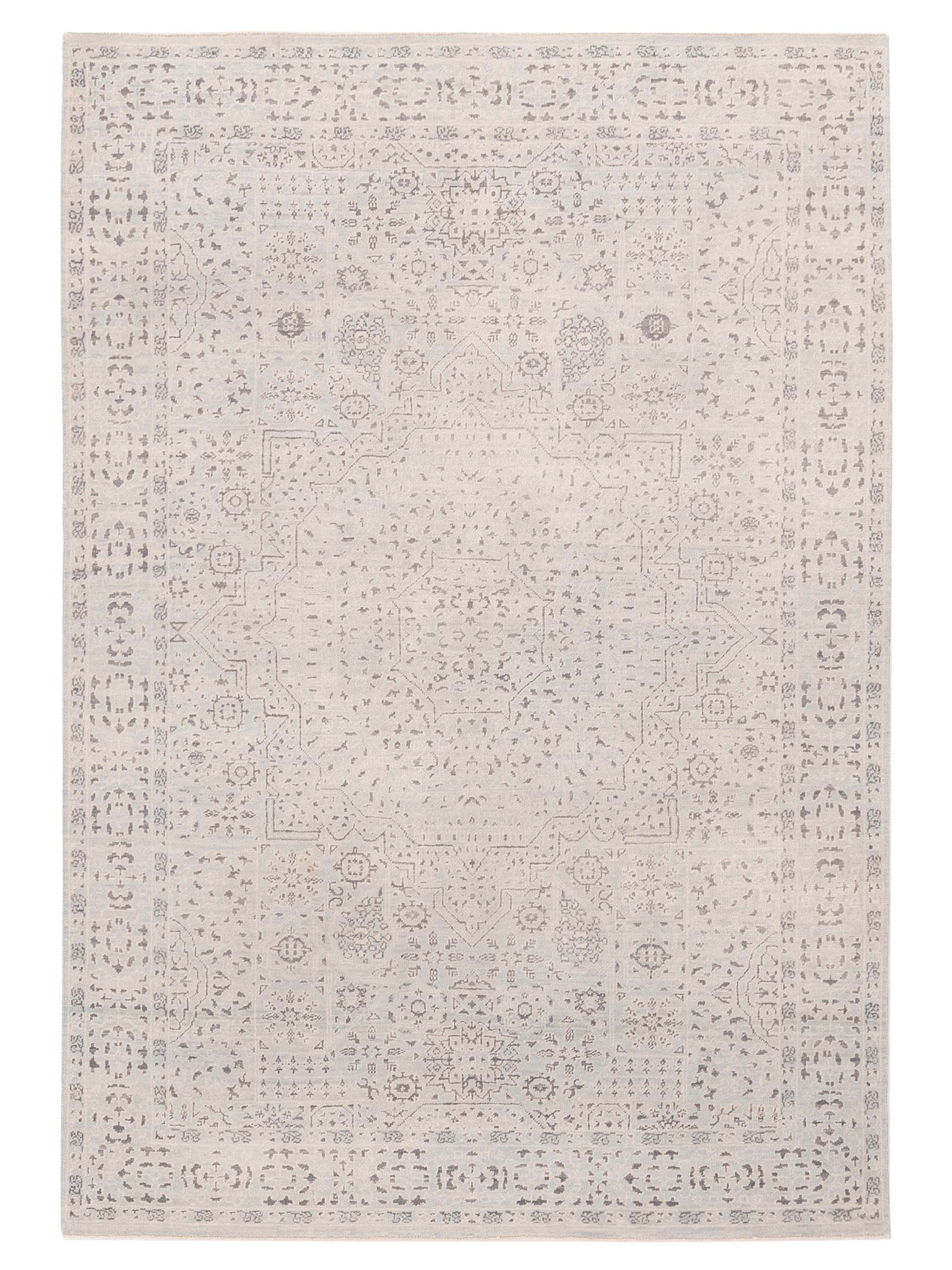 Nomad Laila 125077 Silver Transitional Hand Knotted Rug