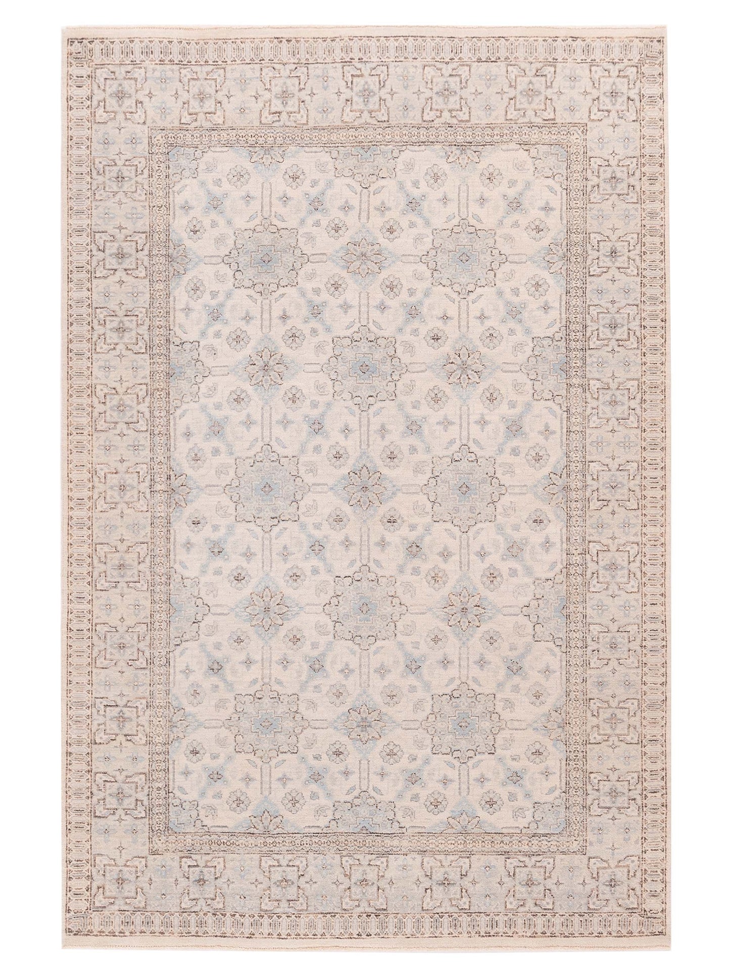 Nomad Laila 125081 Ivory Transitional Hand Knotted Rug