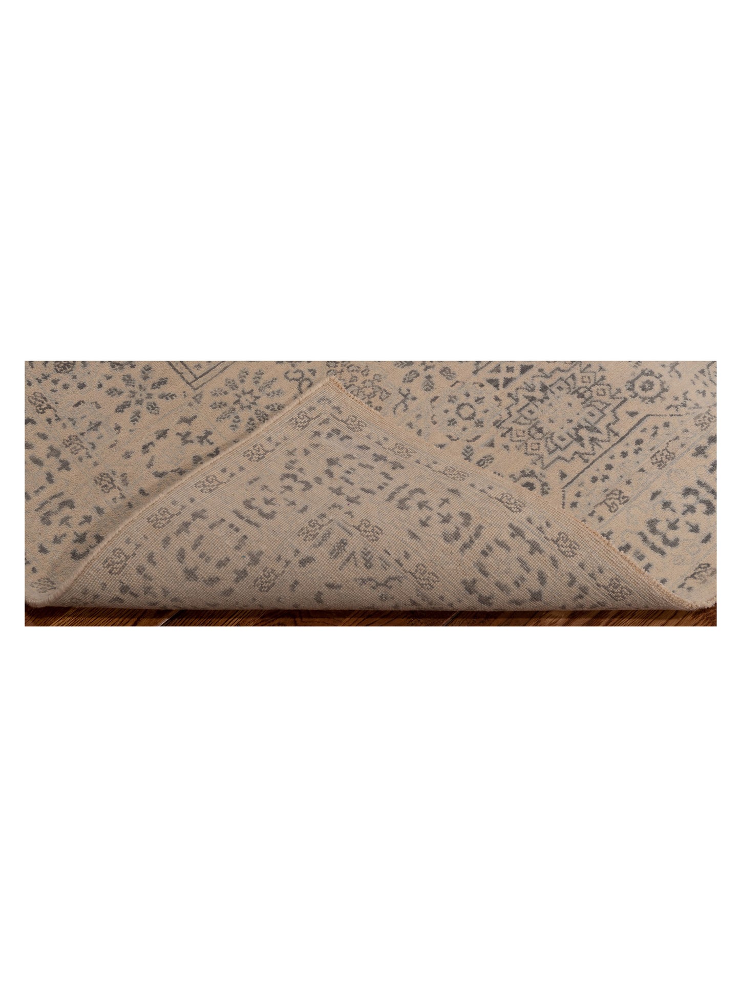 Nomad Laila 125090 Ivory Ivory Transitional Hand Knotted Rug