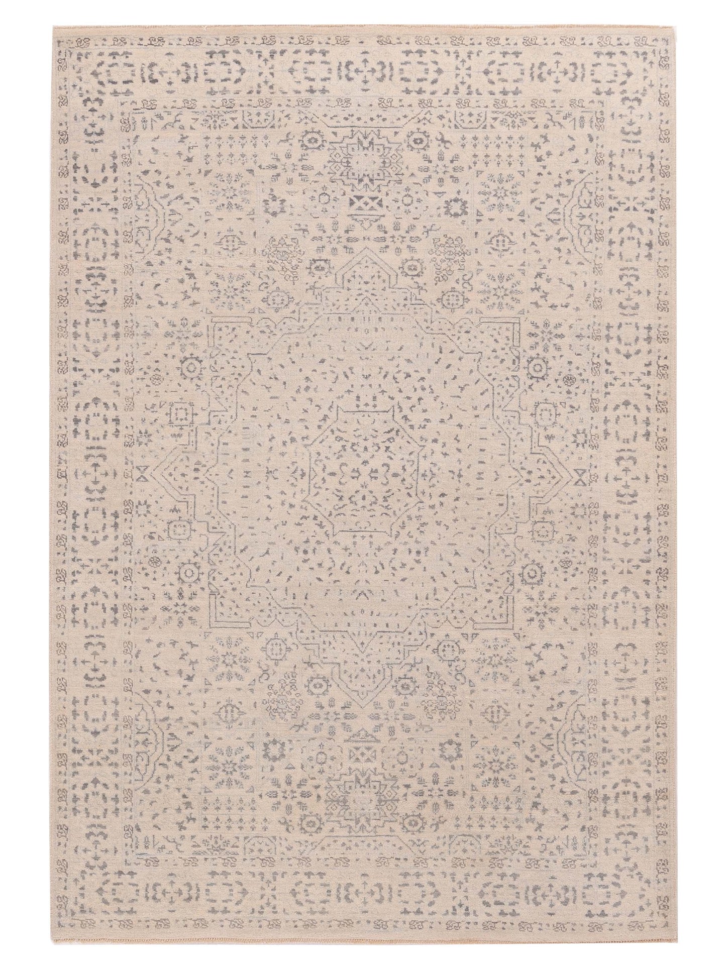 Nomad Laila 125090 Ivory Transitional Hand Knotted Rug