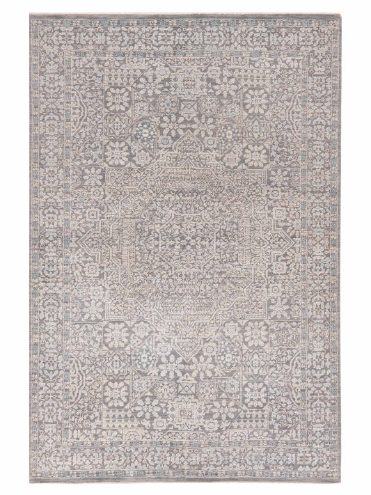 Nomad Laila 125098 Gray Transitional Hand Knotted Rug