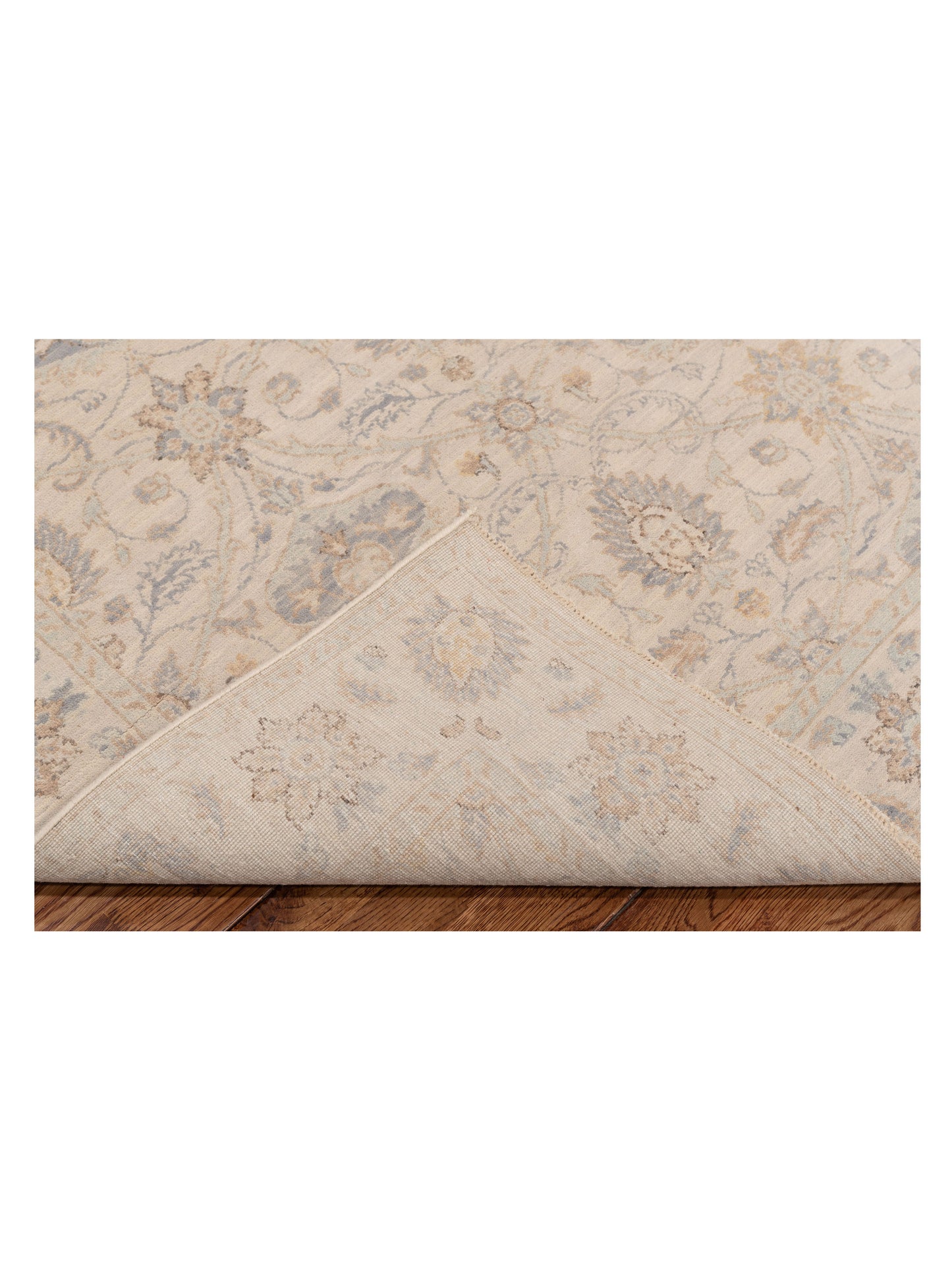 Nomad Laila 125126 Ivory Ivory Transitional Hand Knotted Rug