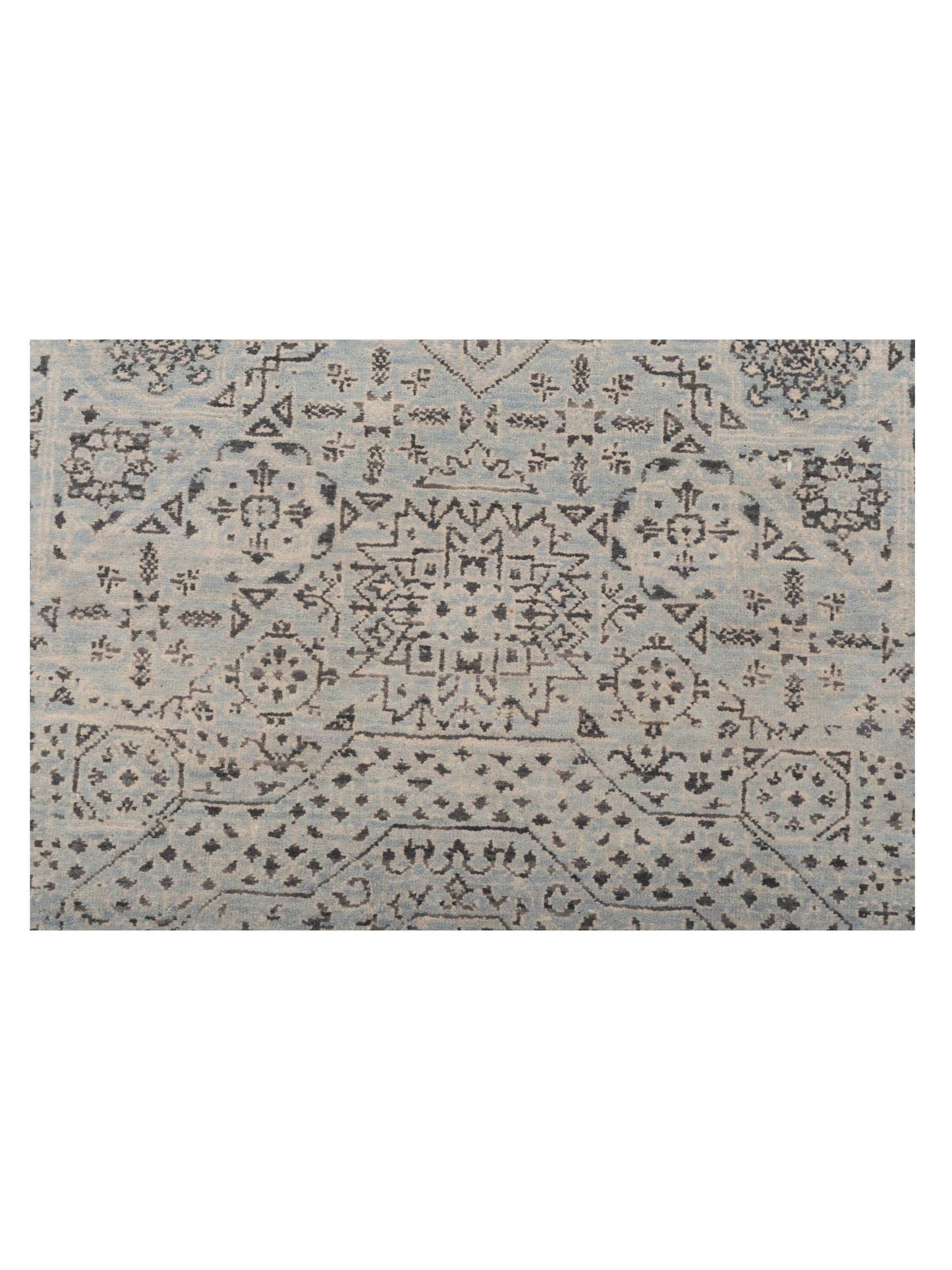 Nomad Laila 125143 Silver  Transitional Hand Knotted Rug