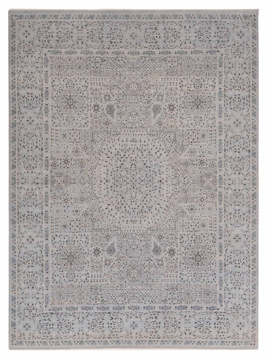 Nomad Laila 125143 Silver Transitional Hand Knotted Rug