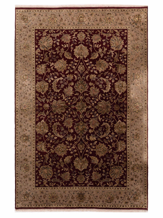 Rajpur Imperial Silk 125178 Red Traditional Hand Knotted Rug