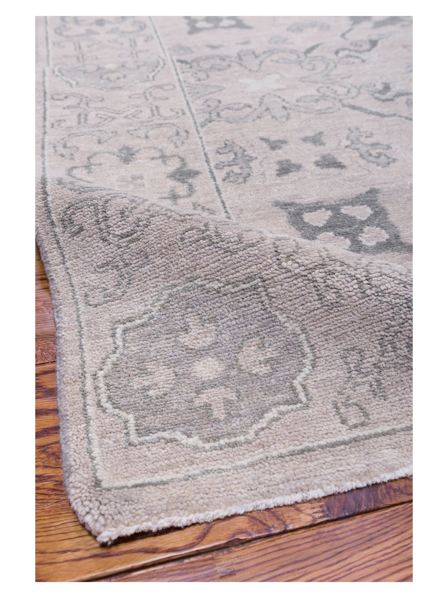 Rajpur Andalusia 125246 Silver Silver Transitional Hand Knotted Rug