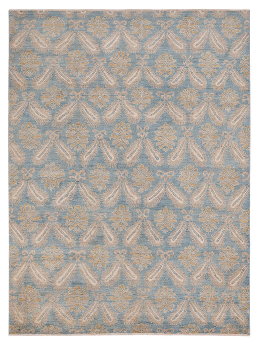 Nomad Laila 125330 Blue Transitional Hand Knotted Rug