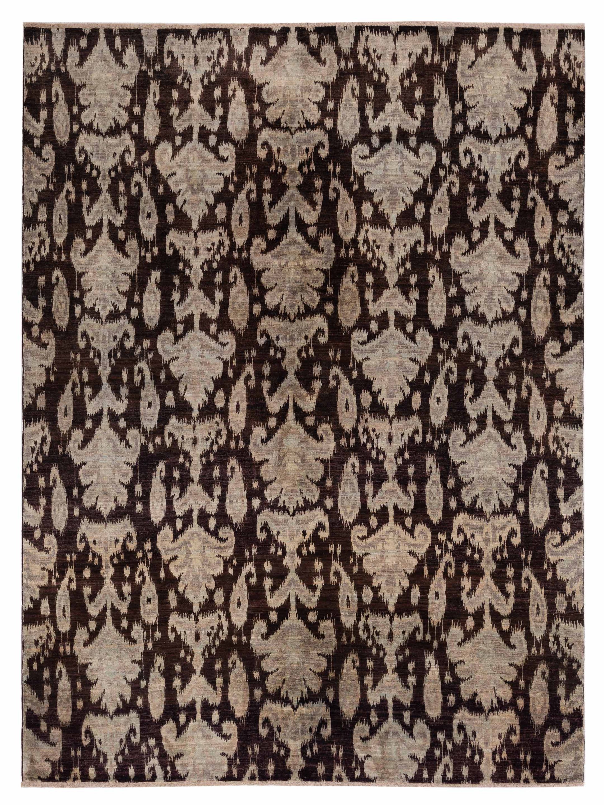 Nomad Laila 125334 Brown Transitional Hand Knotted Rug