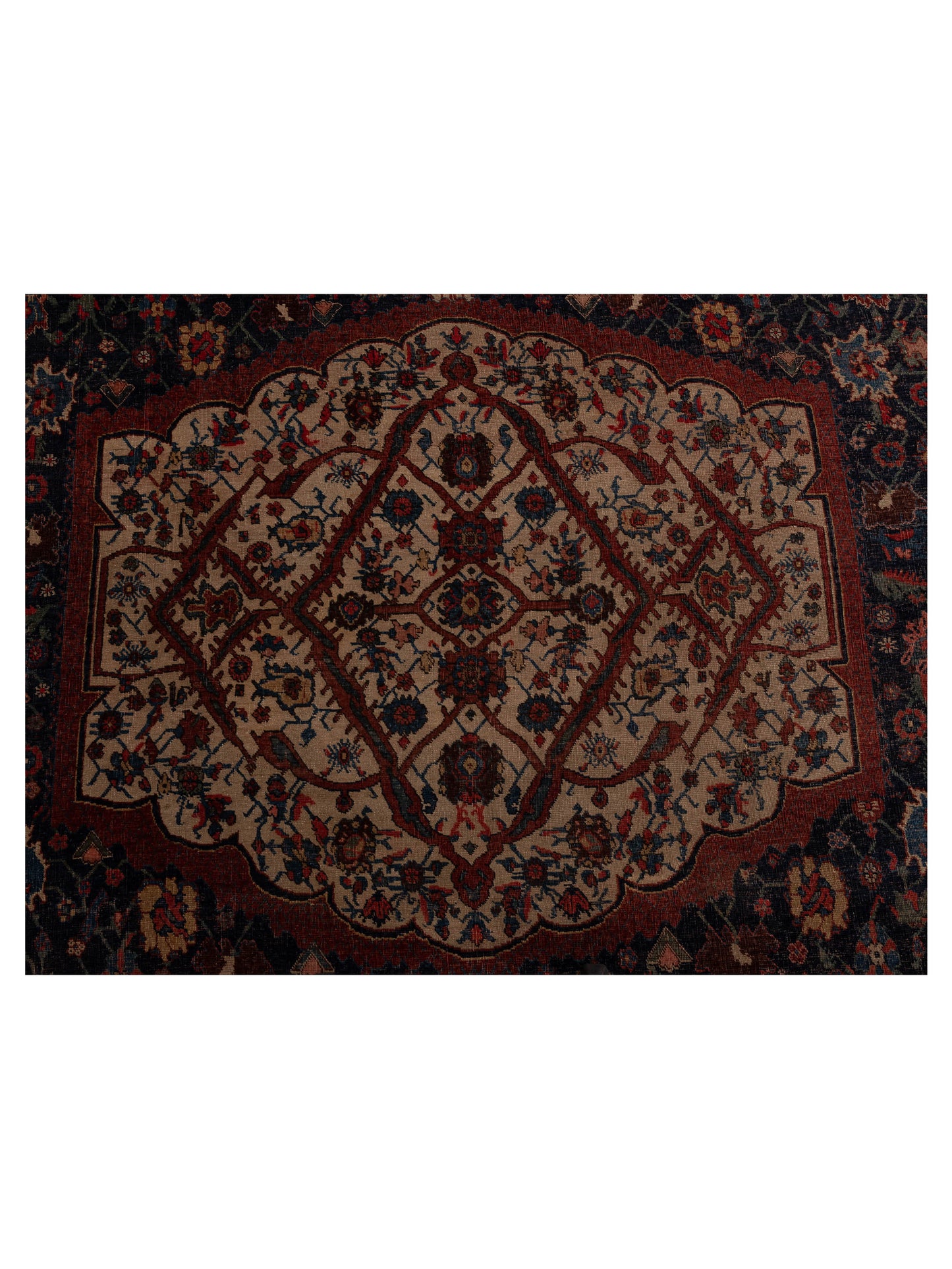 Pasha Antique Heirloom 125869 Blue Red Traditional Hand Knotted Rug