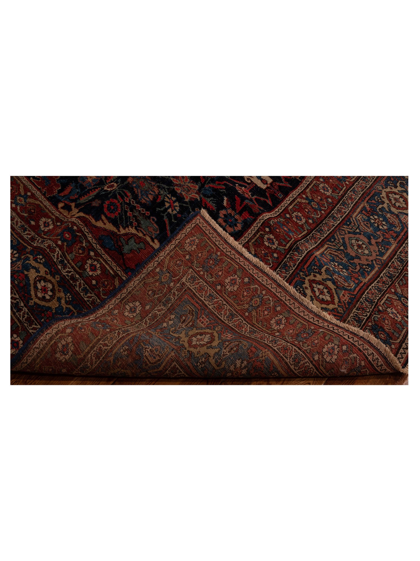 Pasha Antique Heirloom 125869 Blue Red Traditional Hand Knotted Rug