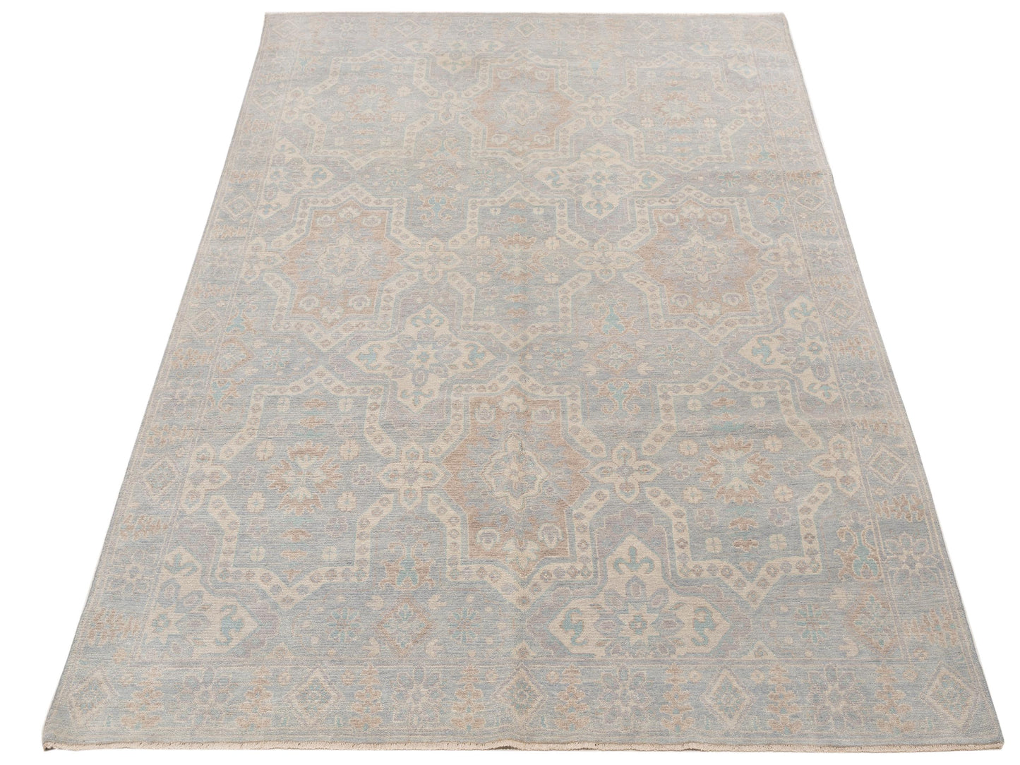 Rajpur Andalusia 125883 Light Gray  Transitional Hand Knotted Rug