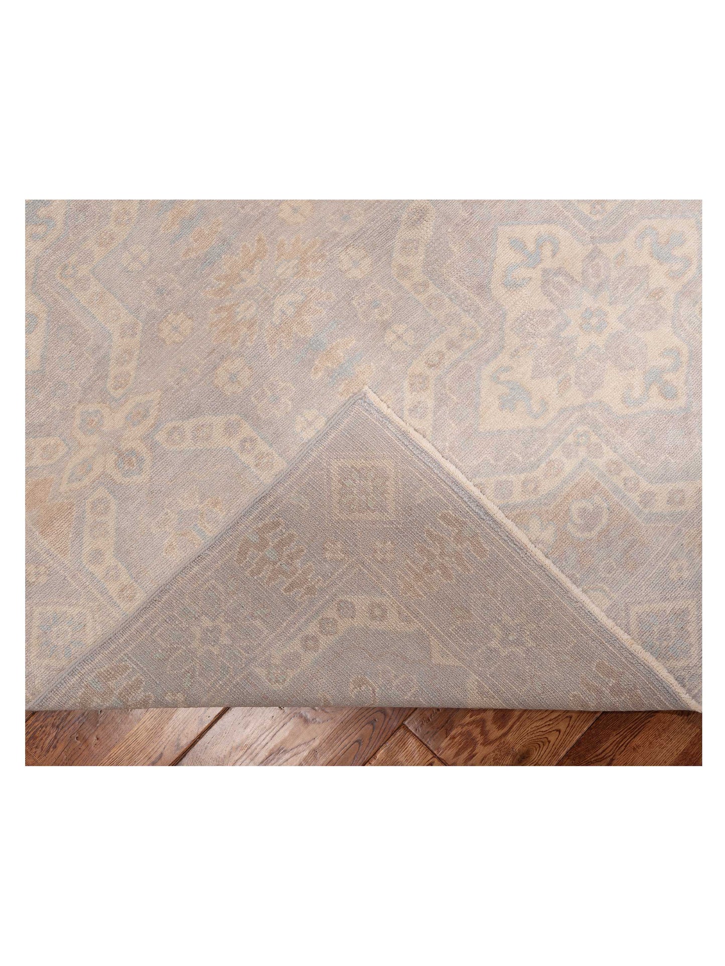 Rajpur Andalusia 125885 Gray Silver Transitional Hand Knotted Rug