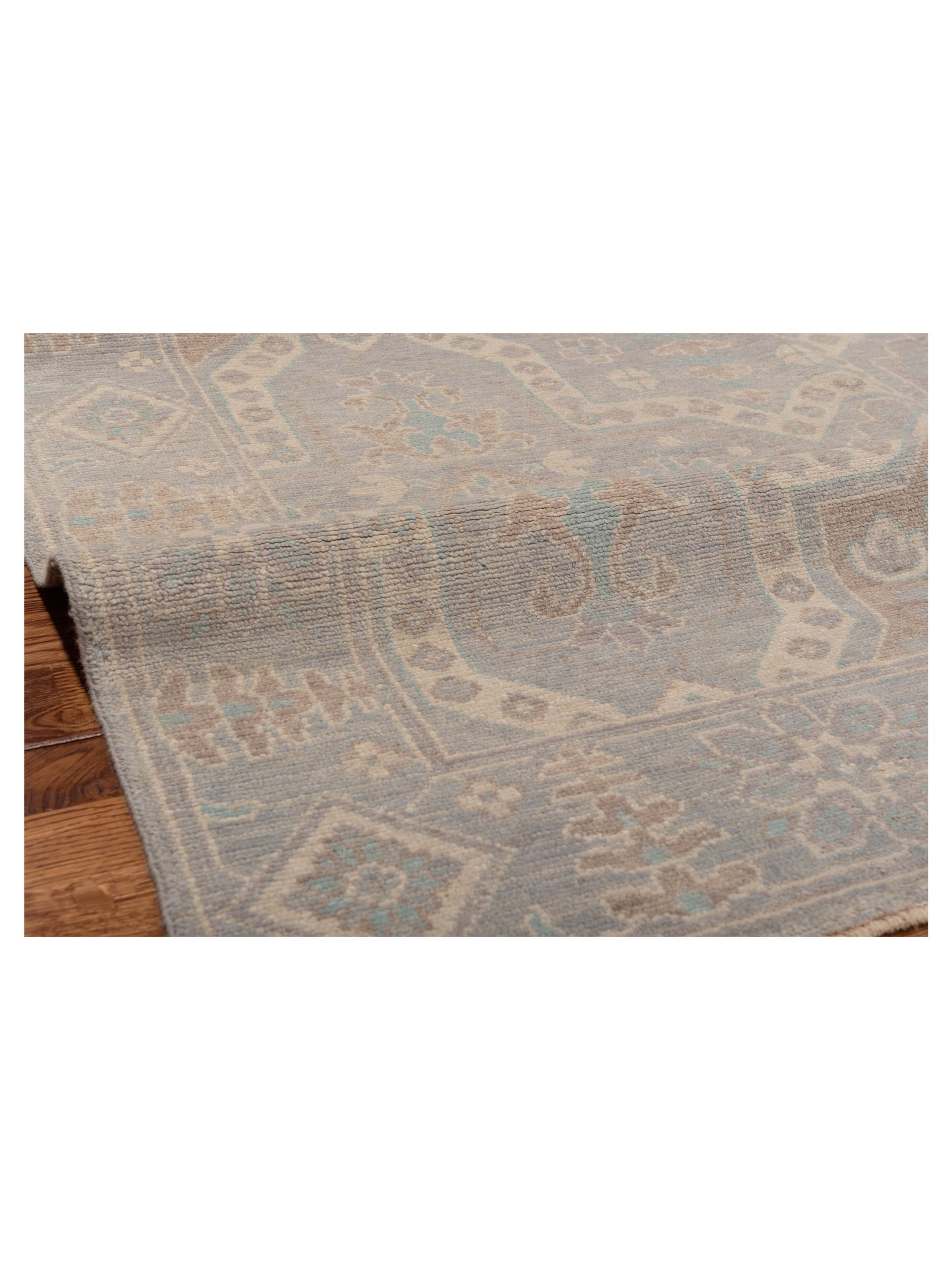 Rajpur Andalusia 125885 Gray Silver Transitional Hand Knotted Rug