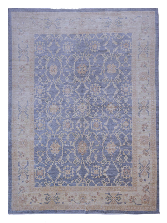 Pasha Authentic Oushak Yadigar Gray Traditional Hand Knotted Rug