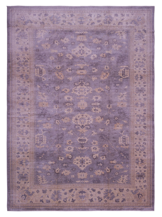 Pasha Authentic Oushak Nijat Gray Traditional Hand Knotted Rug