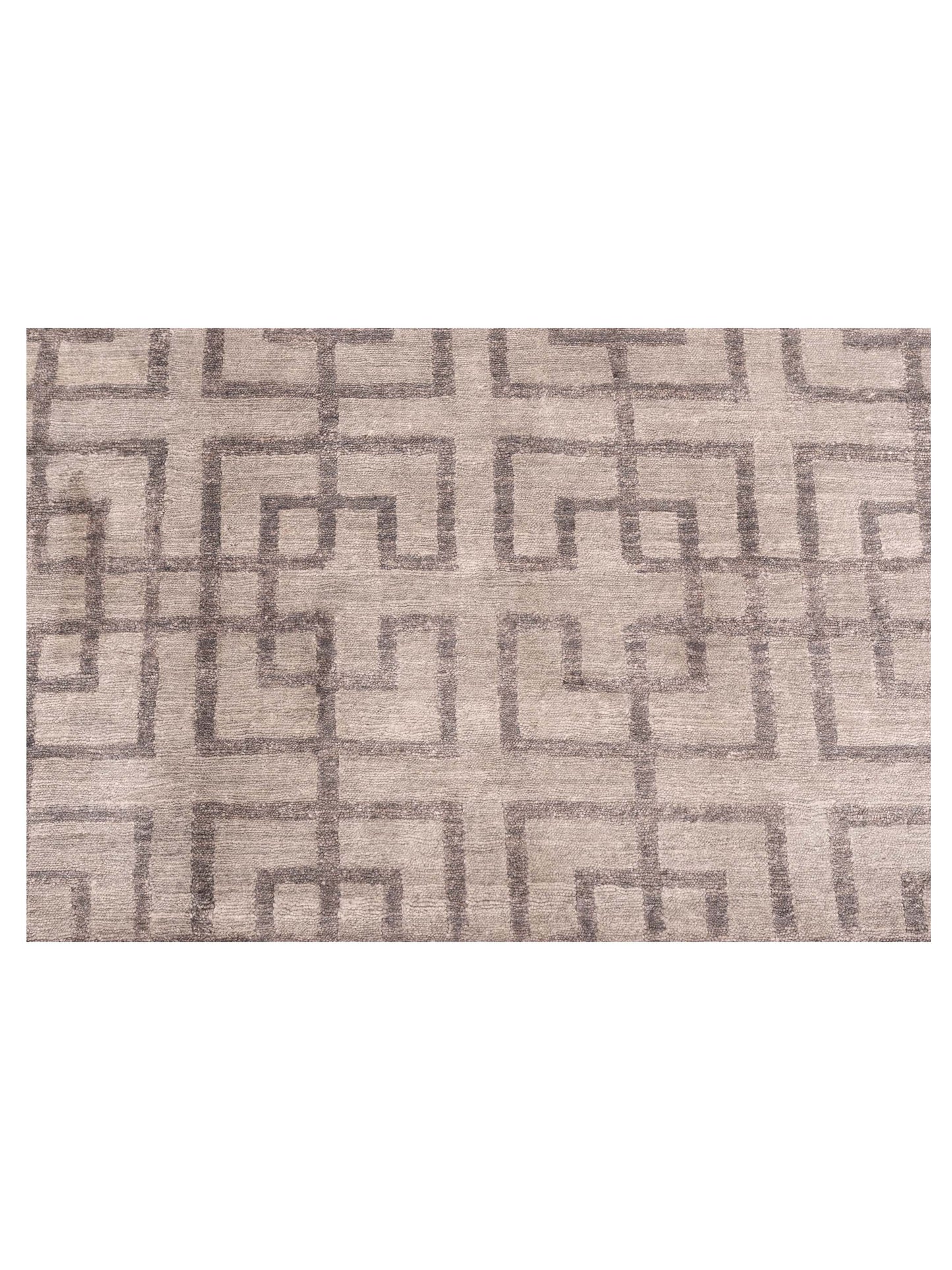 Siena Tibetino 126590 Silver Gray Silver Gray Contemporary Hand Knotted Rug