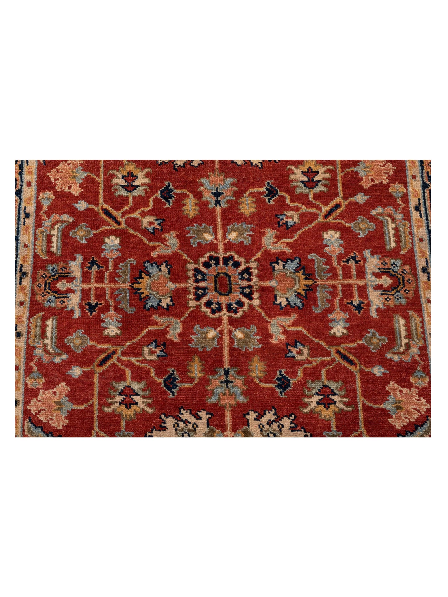 Rajpur Serapi 126613 Red Navy Traditional Hand Knotted Rug