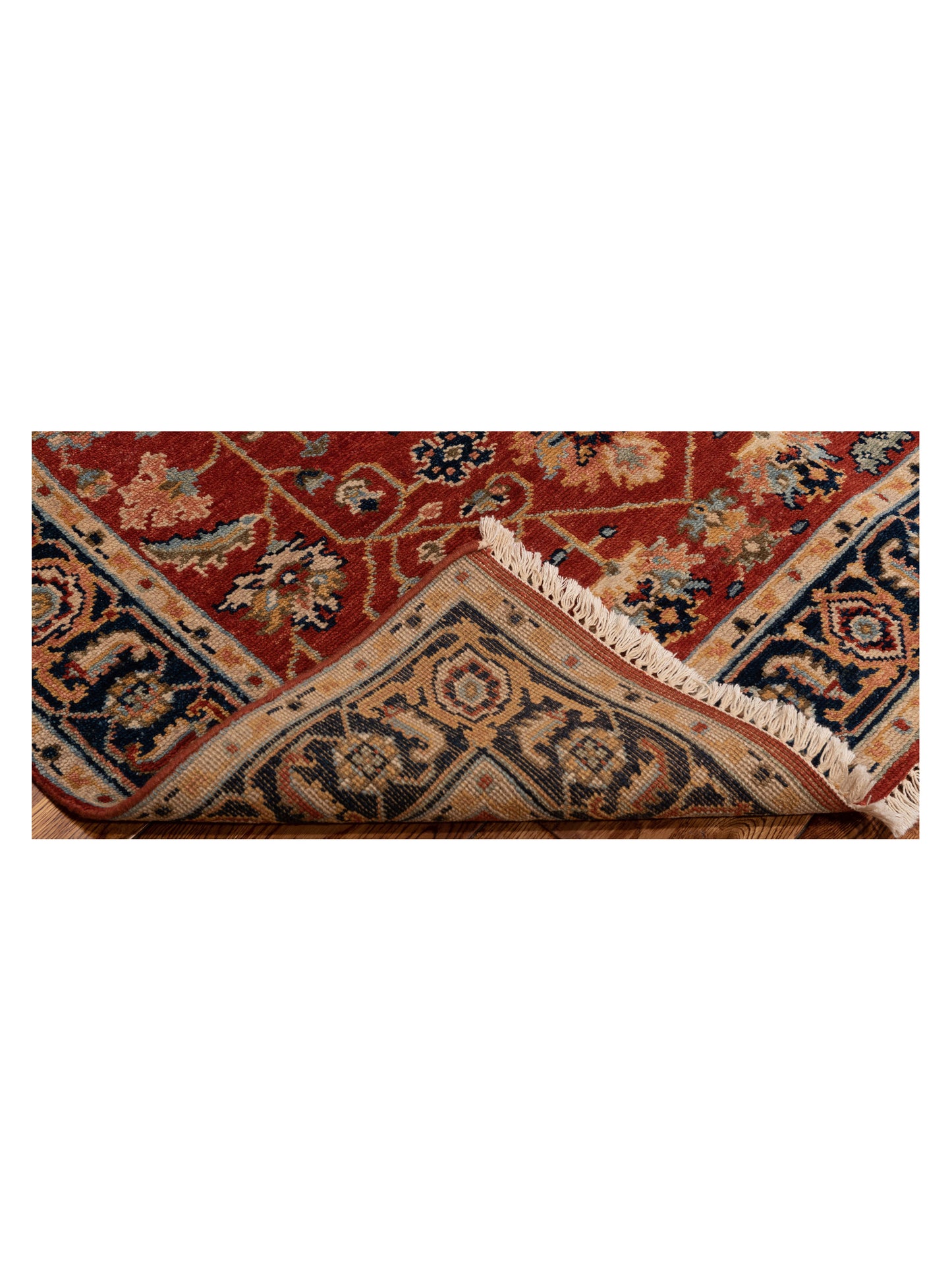 Rajpur Serapi 126613 Red Navy Traditional Hand Knotted Rug