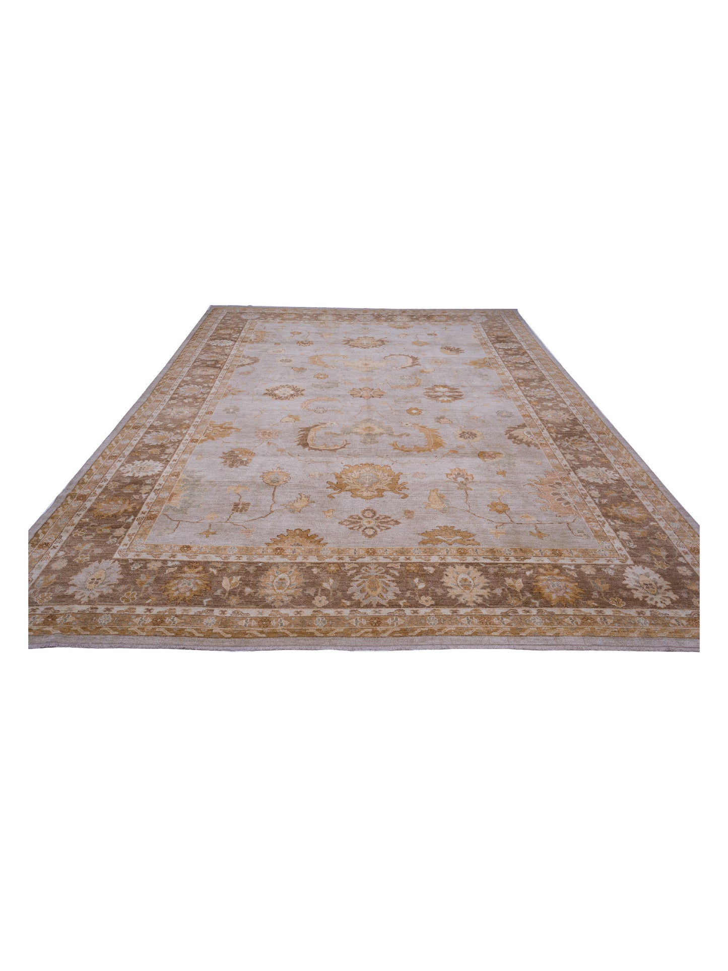 Siena Tibetino 126627 Beige Pink Contemporary Hand Knotted Rug