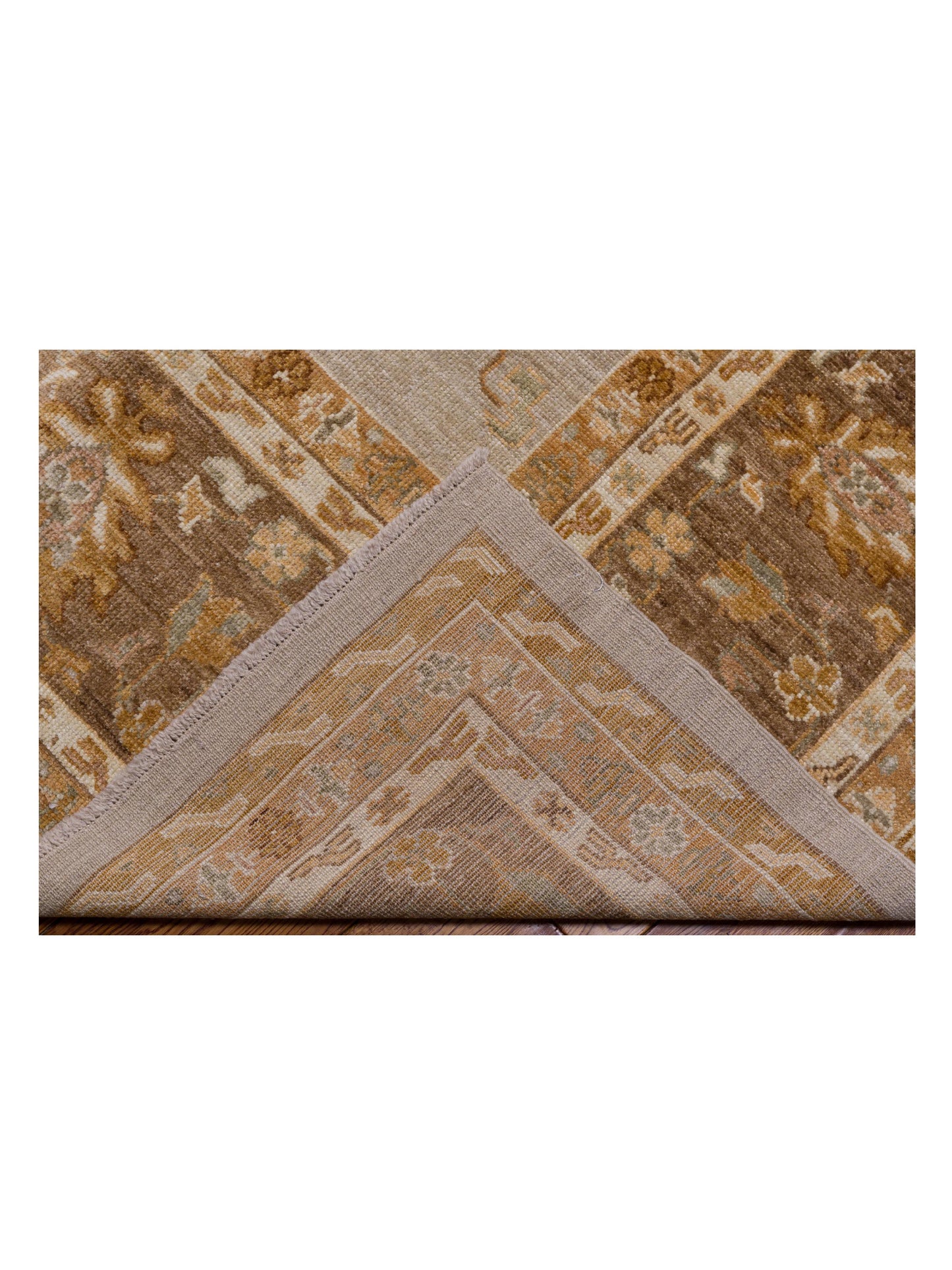 Siena Tibetino 126627 Beige Pink Contemporary Hand Knotted Rug