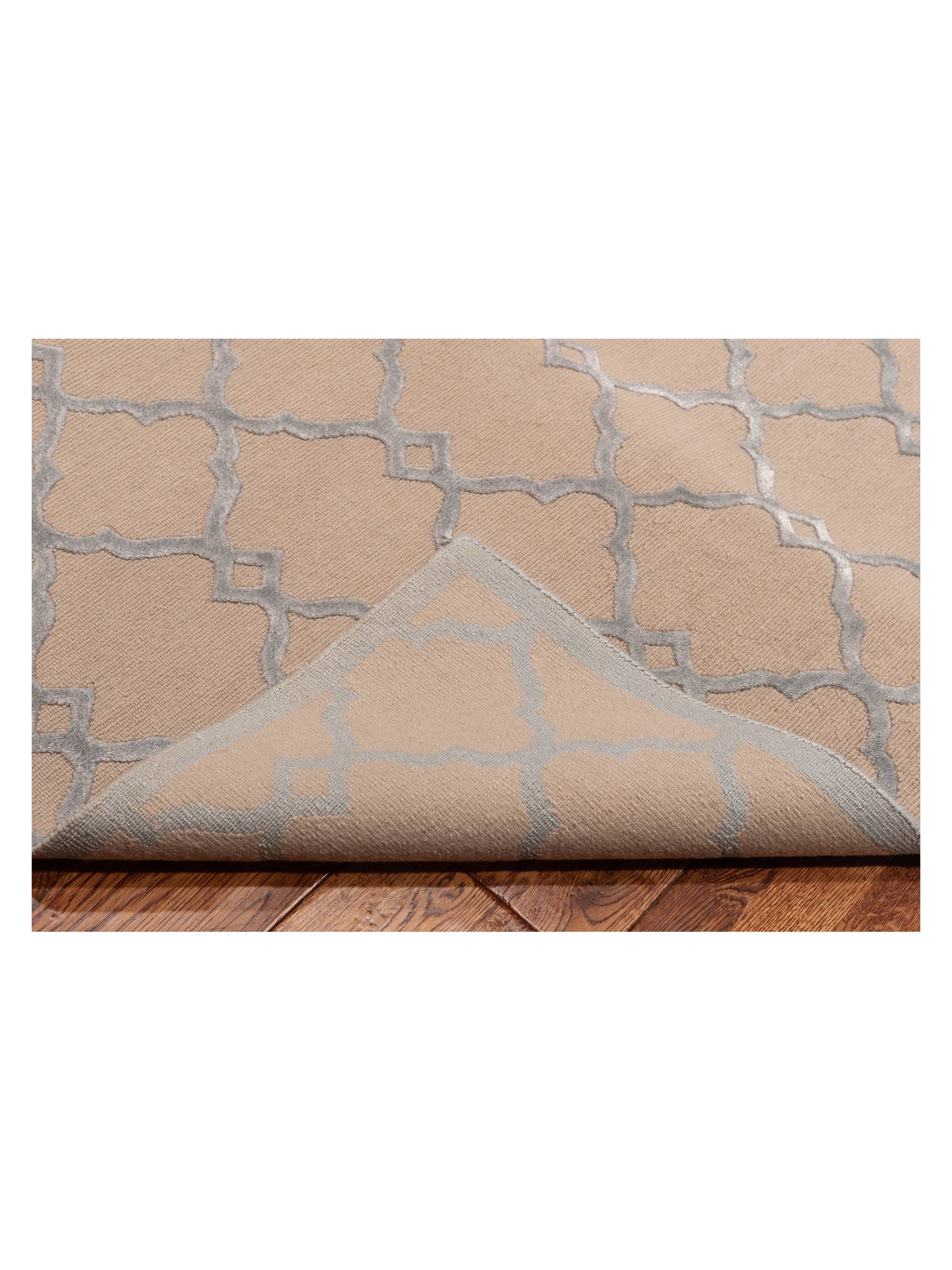 Siena Tibetino 126635 Beige Blue  Contemporary Hand Knotted Rug