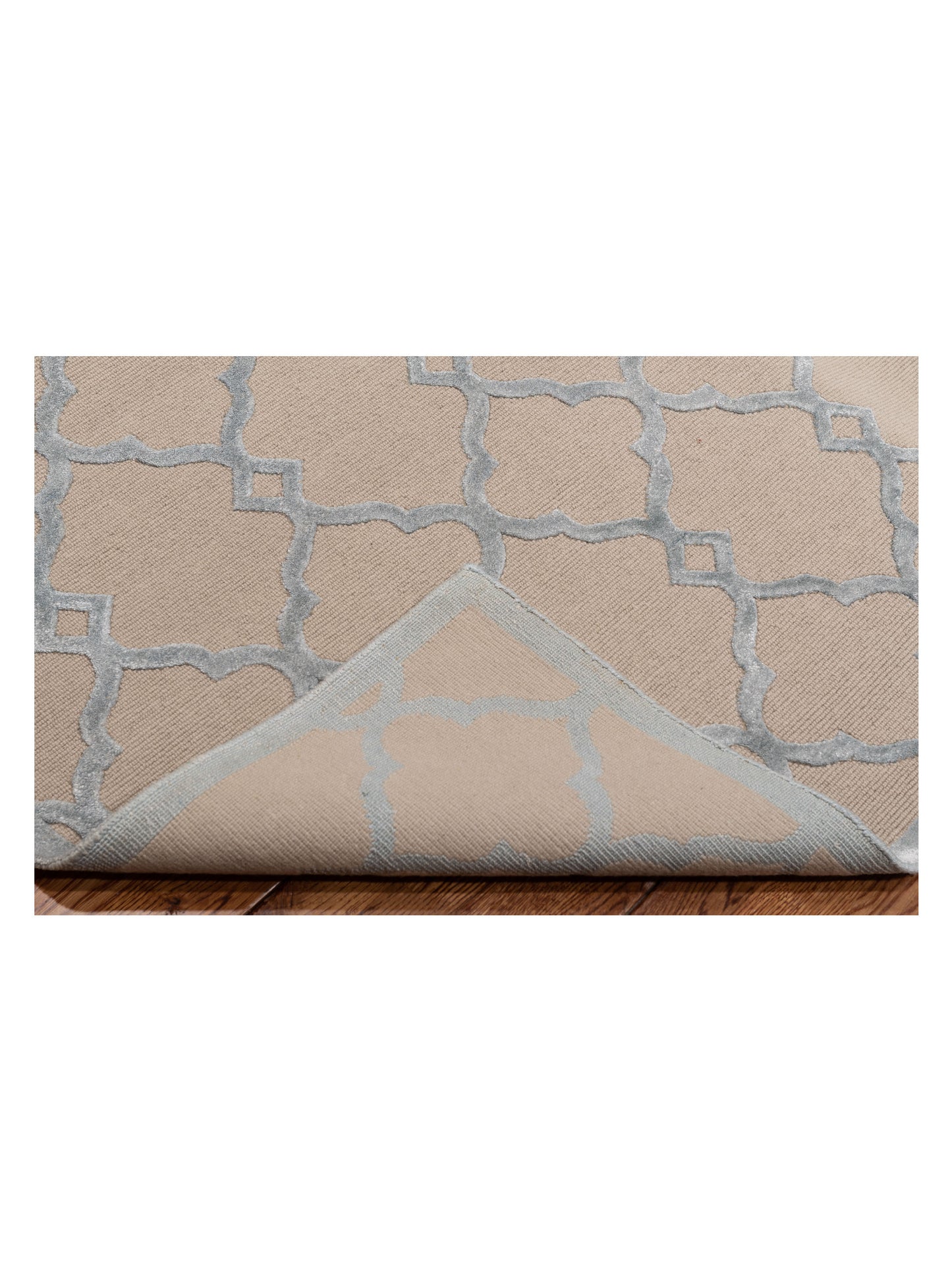 Siena Tibetino 126636 Beige Blue  Contemporary Hand Knotted Rug