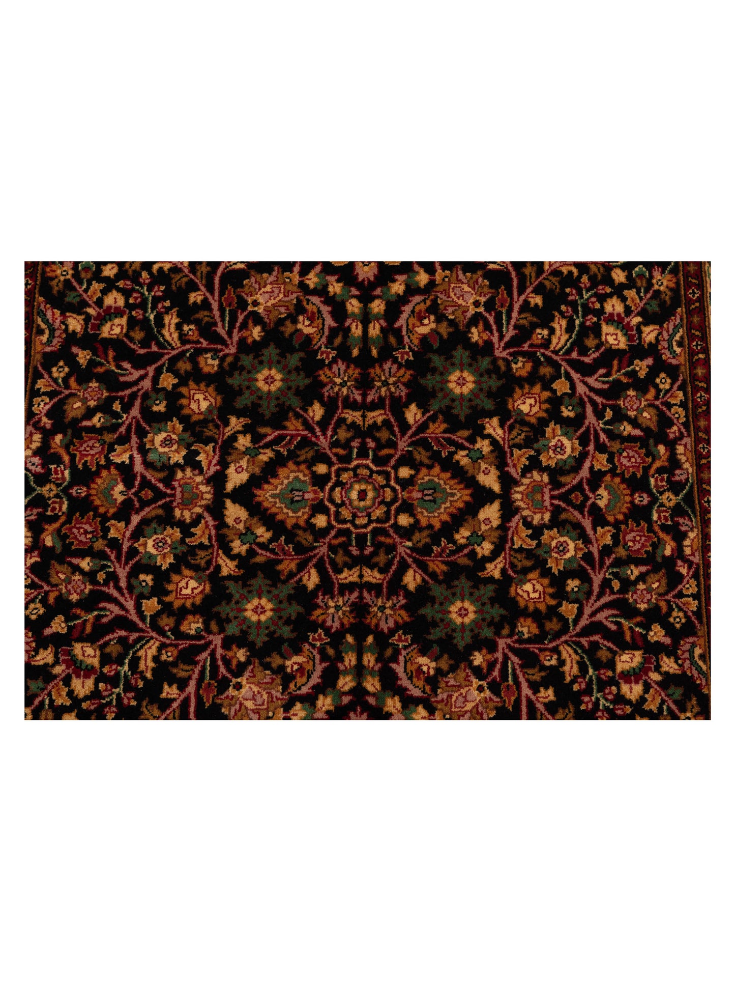 Rajpur Sivas 127044 Black Red Traditional Hand Knotted Rug - 6x9