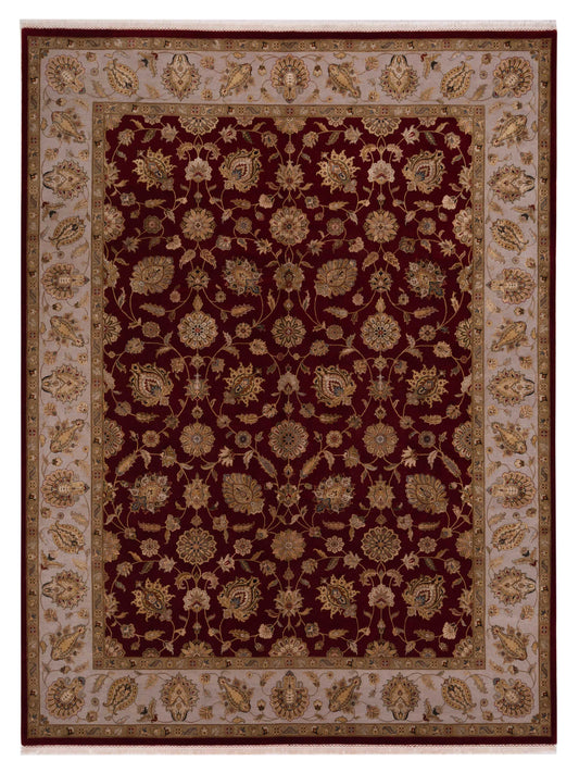 Rajpur Imperial Silk 127311 Red Traditional Hand Knotted Rug