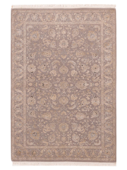 Rajpur Imperial Silk 127318 Gray Traditional Hand Knotted Rug